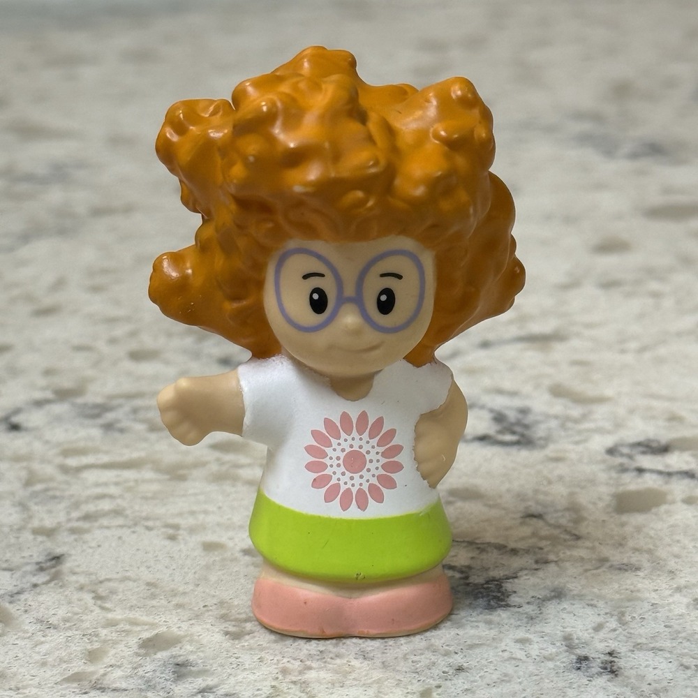 Fisher Price Little People Sofie Girl Orange Hair Purple Glasses 2012 2013